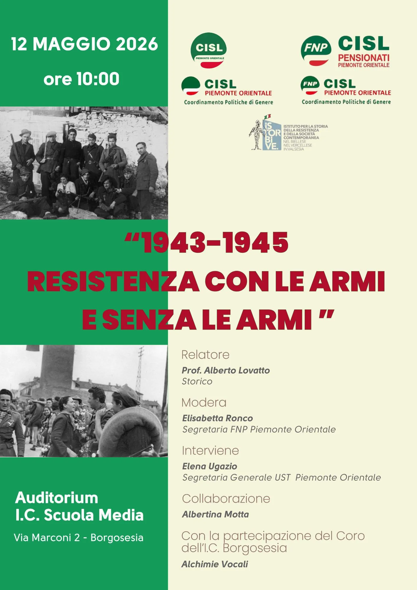 1943-1945 resistenza con le armi e senza armi
